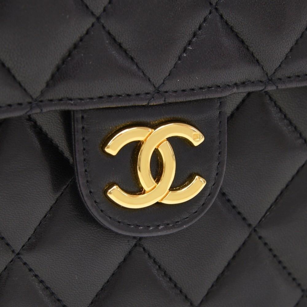 Quilted Lambskin Leather Shoulder Bag