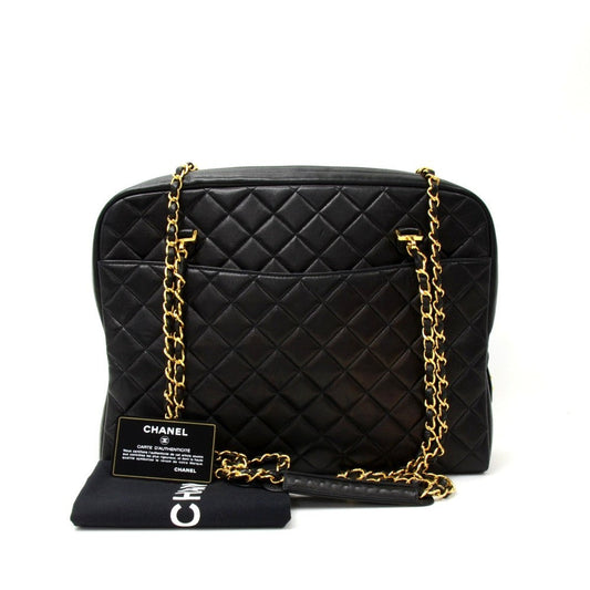 Quilted Lambskin Leather Shoulder Bag