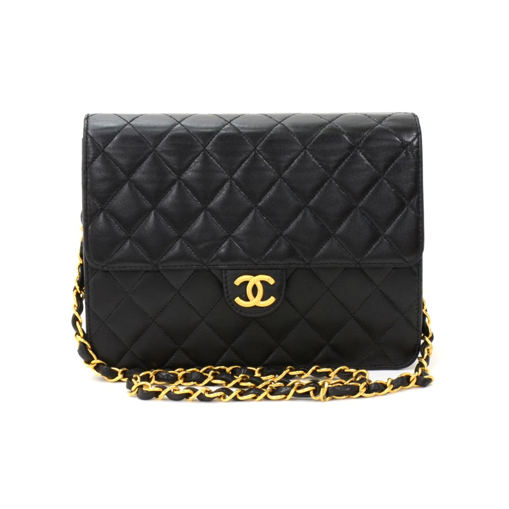 Classic Flap Quilted Lambskin Leather Shoulder Bag