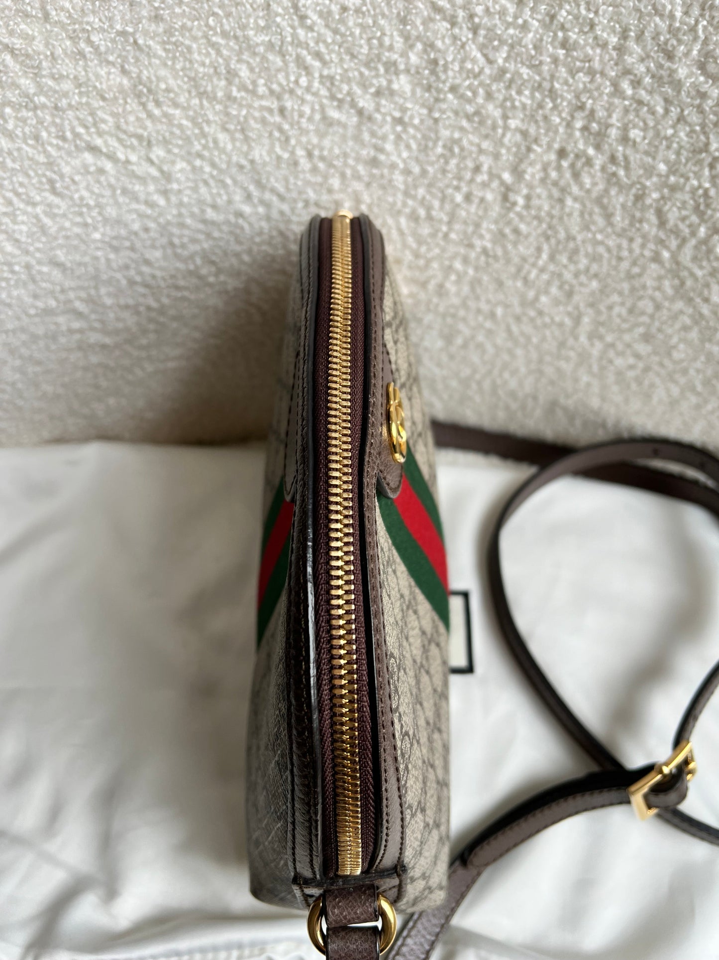 Gucci Ophidia GG Supreme Rounded Top Shoulder Bag