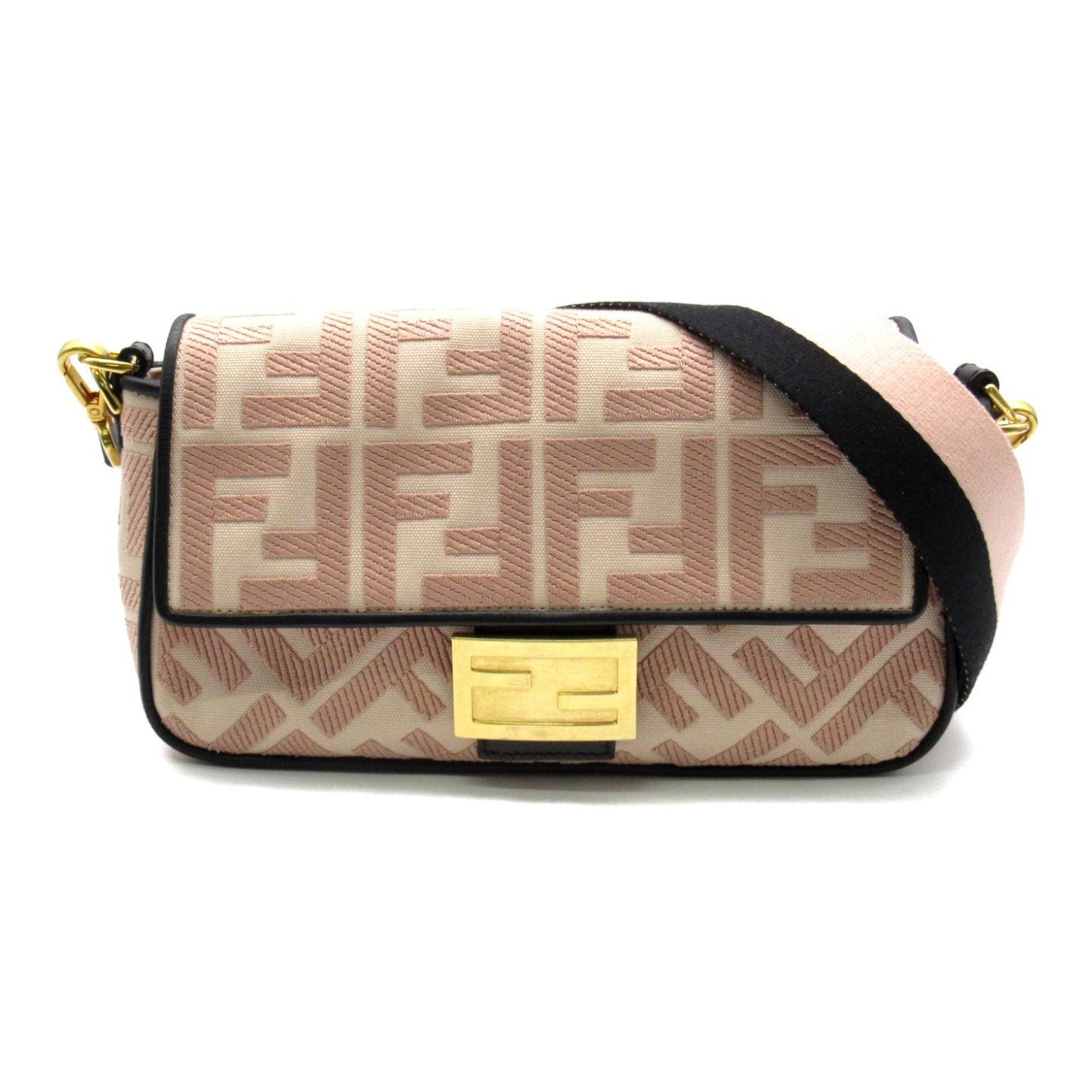 FI FENDI MANMABACKET SHOLDER BAG SHOLDER BAG LEADER CANDY LADY BLACK/ROSE 8BR600