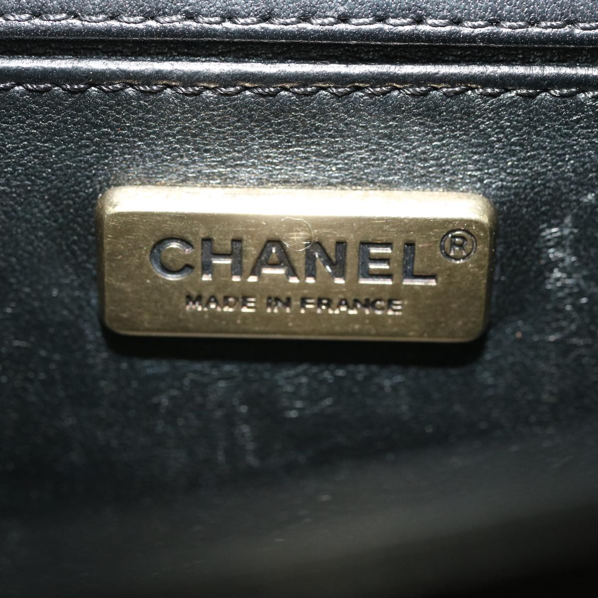 CHANEL Boy  Chain Shoulder Bag Tile Black Multicolor CC Auth 29551A