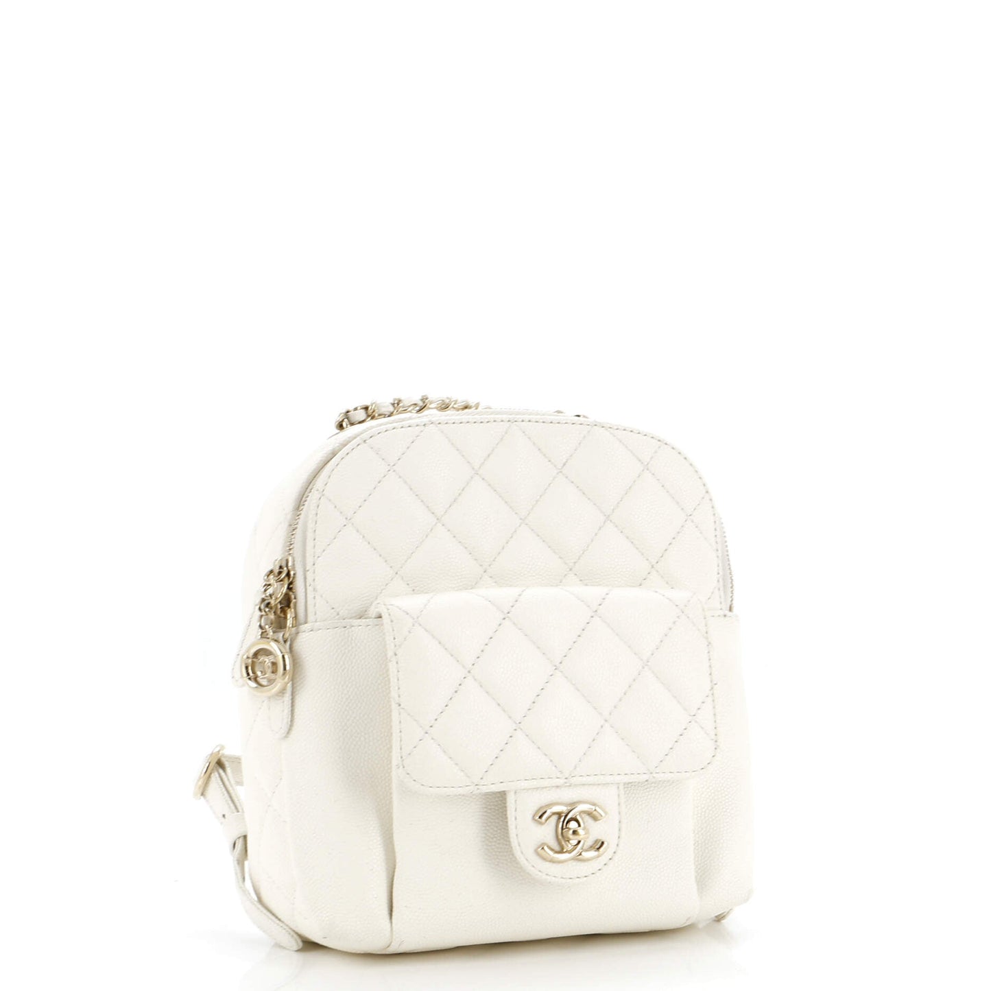 CC Day Backpack Quilted Caviar Mini