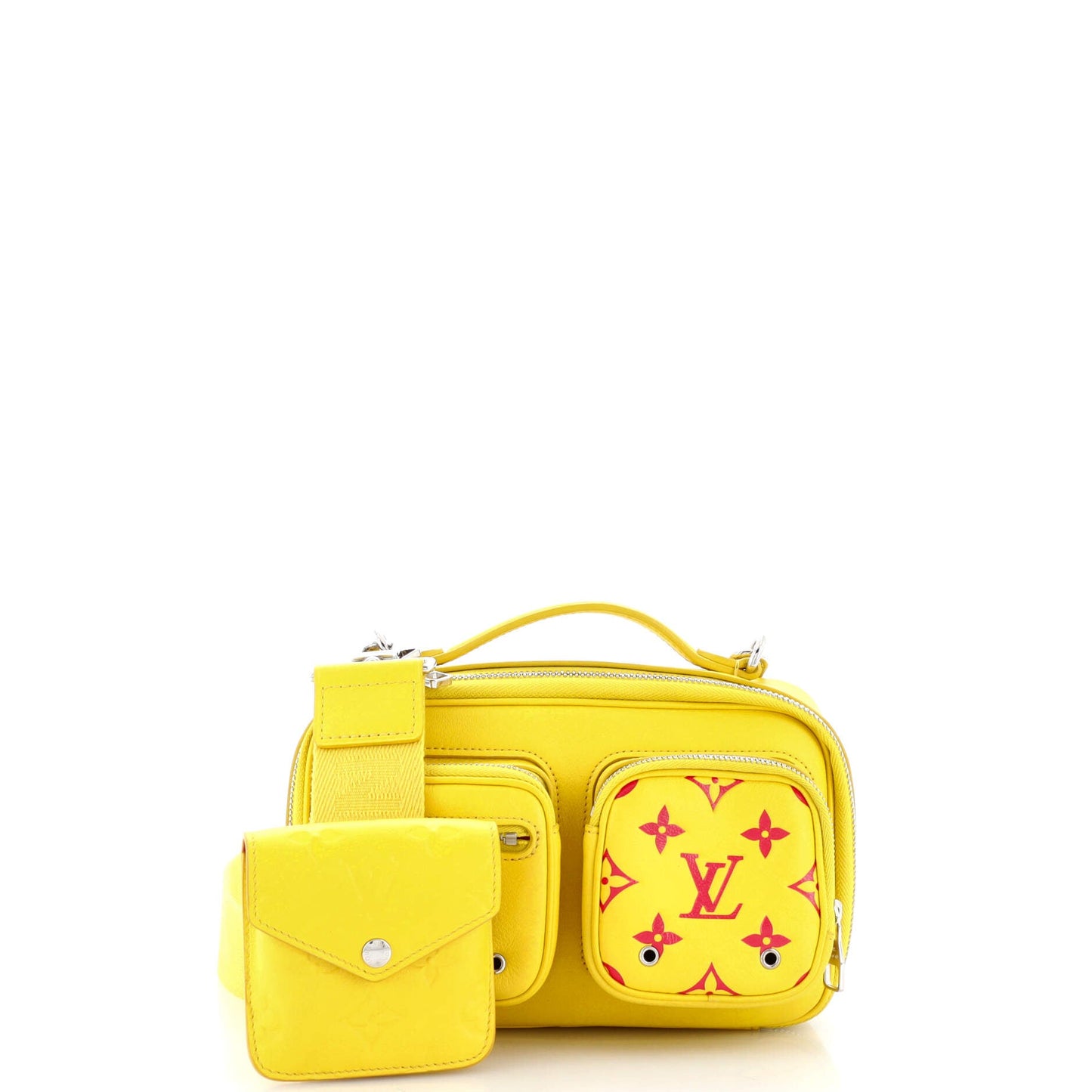 Utility Crossbody Bag Calfskin with Embossed Monogram Detail
