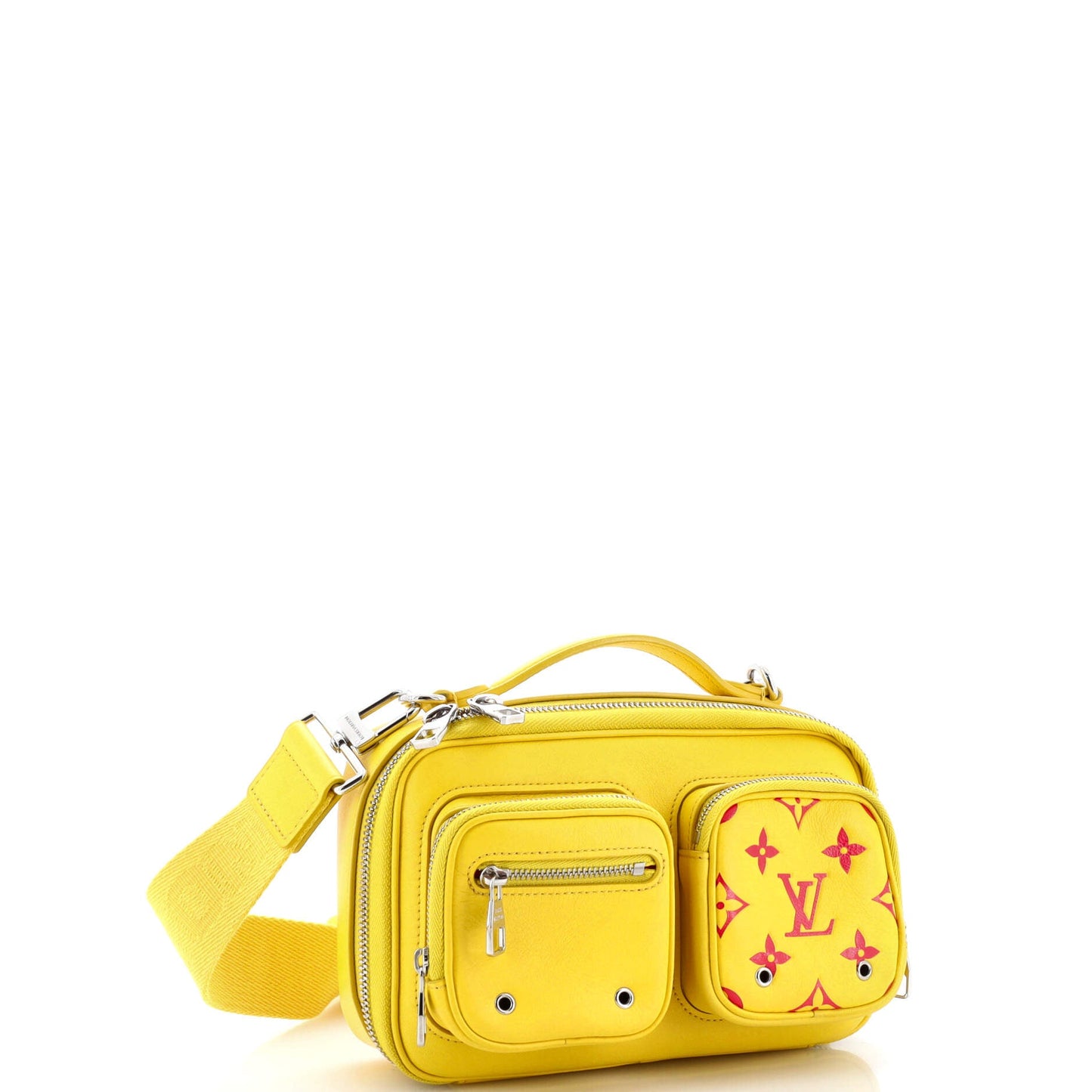 Utility Crossbody Bag Calfskin with Embossed Monogram Detail