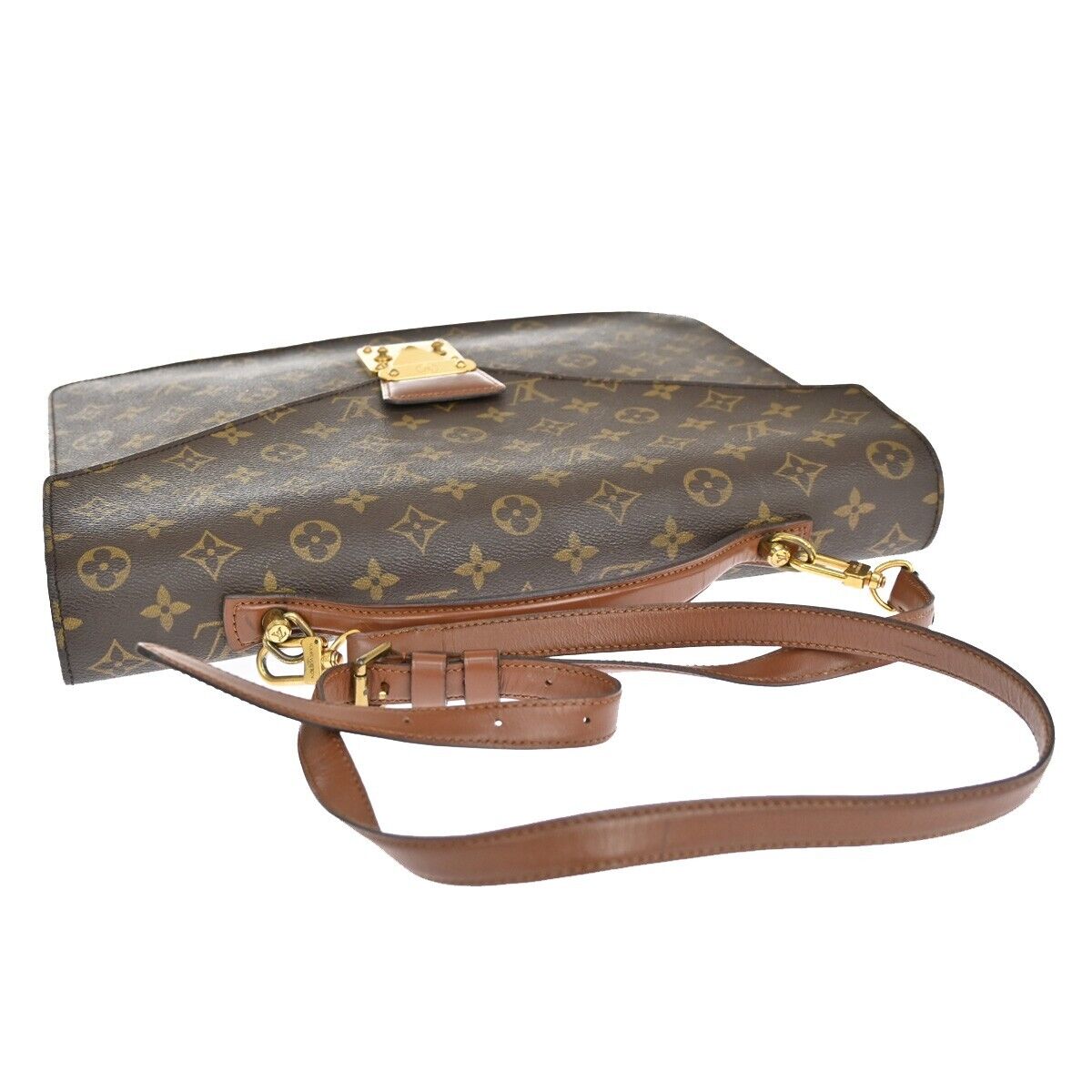 Louis Vuitton Porte Documents  Canvas Shoulder Bag ()