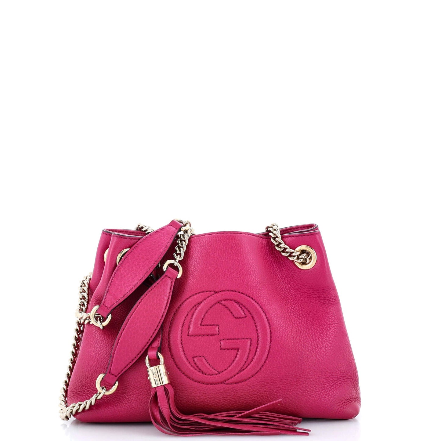 Soho Chain Strap Shoulder Bag Leather Mini