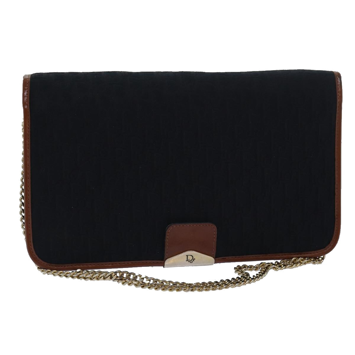 Dior Trotter Chain  Canvas Shoulder Bag ()