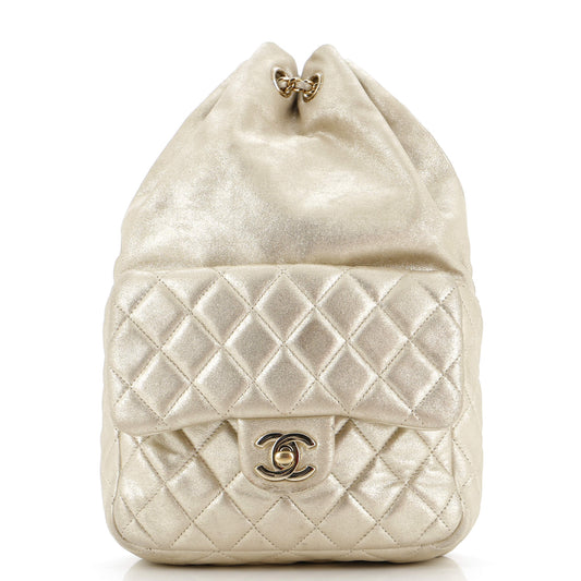 Backpack In Seoul Metallic Lambskin Small
