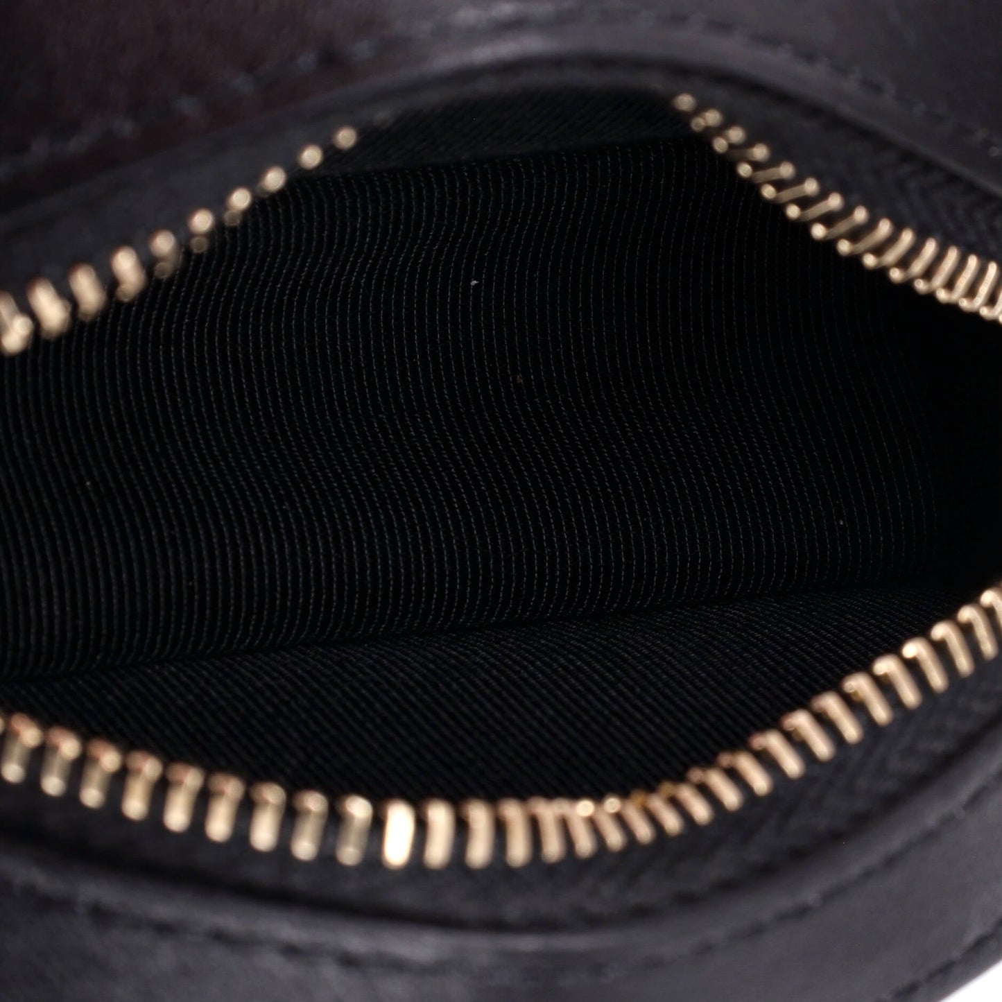 Frame Chain Around Round Clutch with Chain Quilted Lambskin Mini