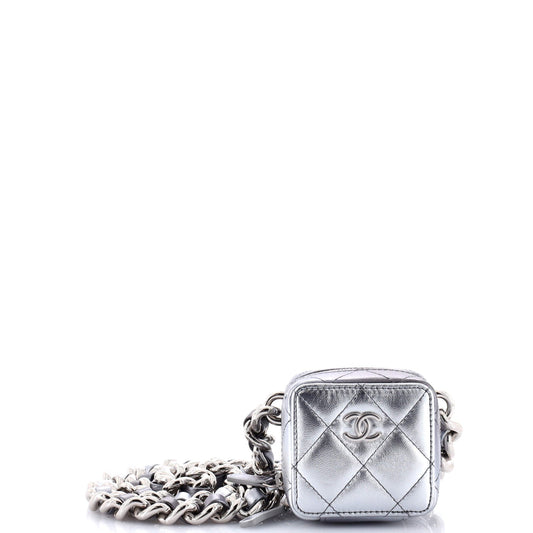 Like A Wallet Clutch With Chain Quilted Gradient Metallic Lambskin Mini