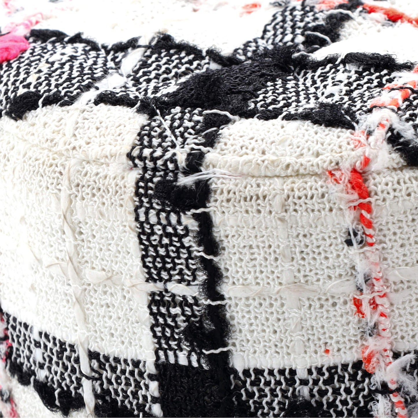 Round Clutch with Chain Quilted Tweed Mini