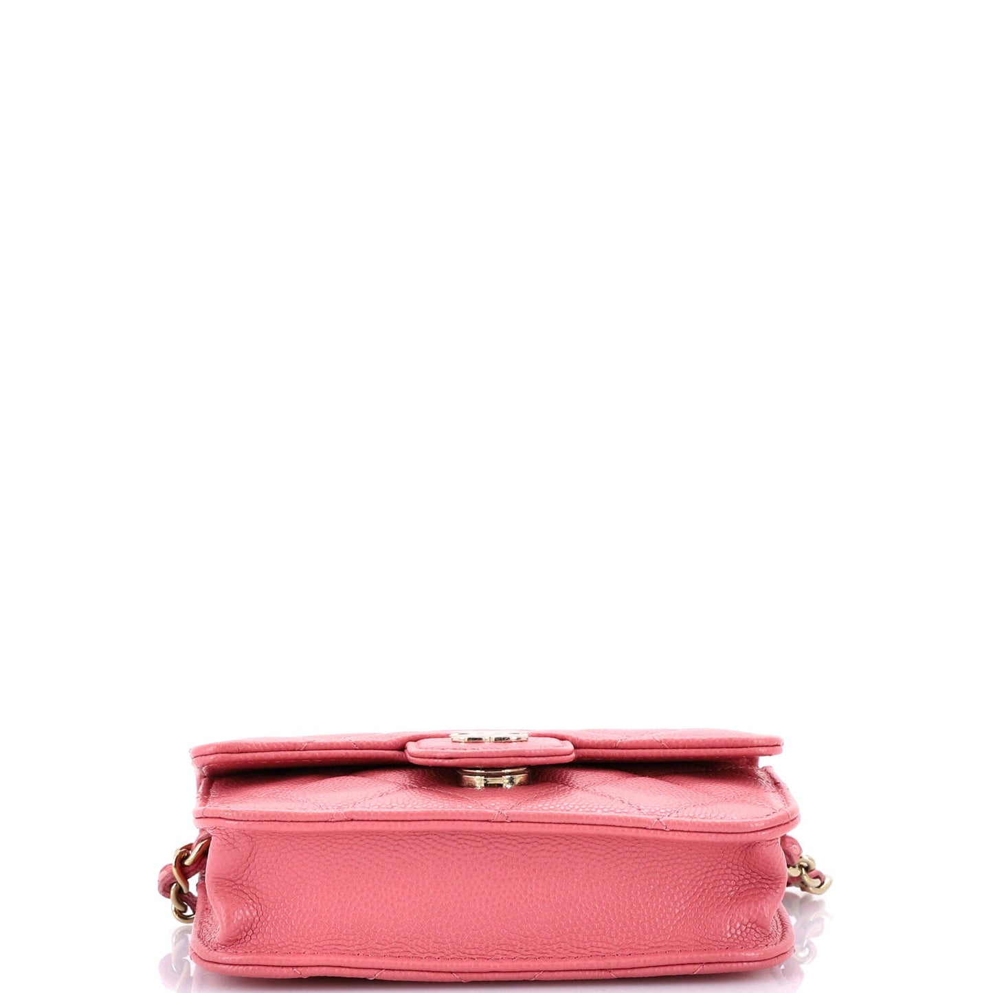 Classic Flap Clutch with Chain Quilted Caviar Small