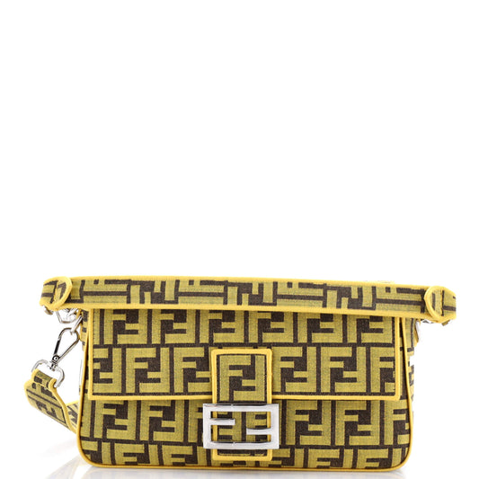 x Fendi Fragment Baguette NM Bag Zucca Canvas Medium