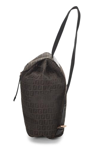 Fendi,  Brown Zucchino Canvas Backpack, Brown