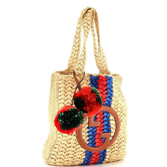 Blondie NM Open Tote Raffia Small