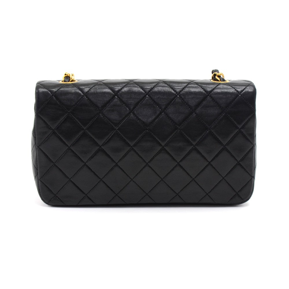 Quilted Lambskin Leather Single Flap Small Shoulder Bag