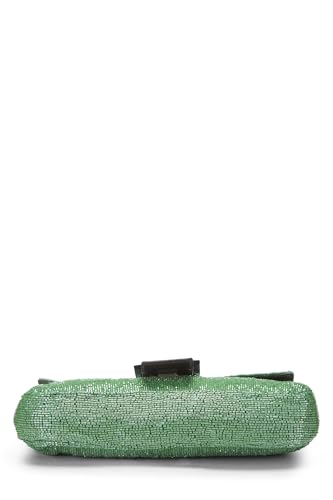 Fendi,  Green Beaded Baguette, Green