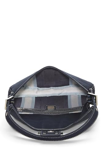 Fendi,  Navy Canvas Baguette, Navy