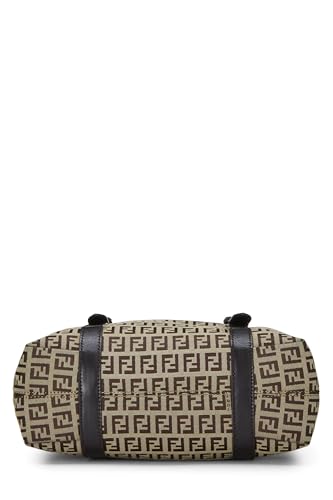 Fendi,  Brown Zucchino Canvas Handbag, Brown