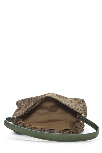 Fendi,  Green & Brown Zucca Canvas Mama Large, Green