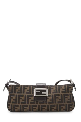 Fendi,  Brown Zucca Canvas Shoulder Bag, Brown