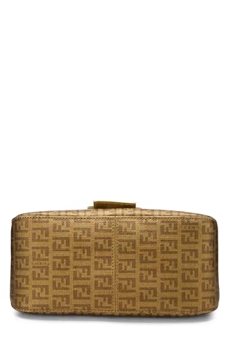 Fendi,  Gold Coated Canvas Zucchino Mama Mini, Gold