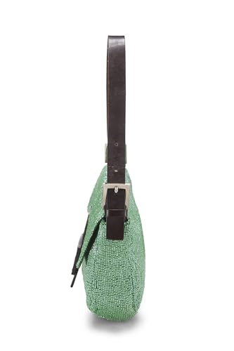 Fendi,  Green Beaded Baguette, Green