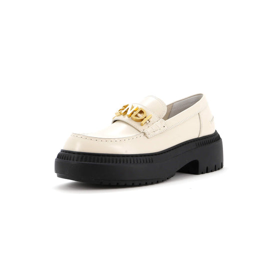 Women's Fendigraphy Lug Sole Loafers Leather