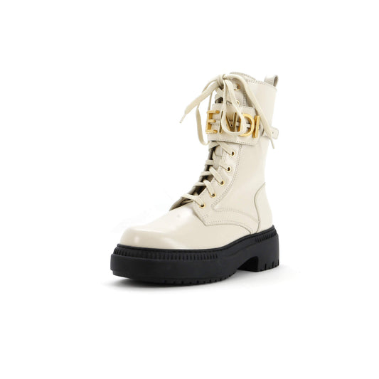 Women's Fendigraphy Biker Boots Leather