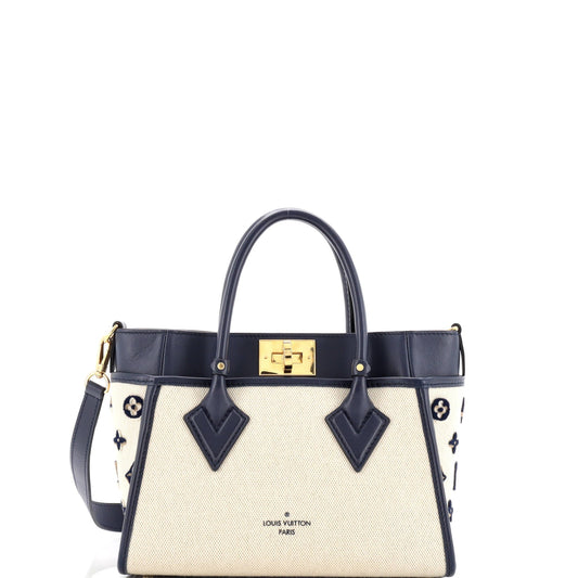 On My Side Tote Monogram Tufted Canvas PM
