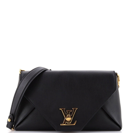 Love Note Chain Clutch Leather