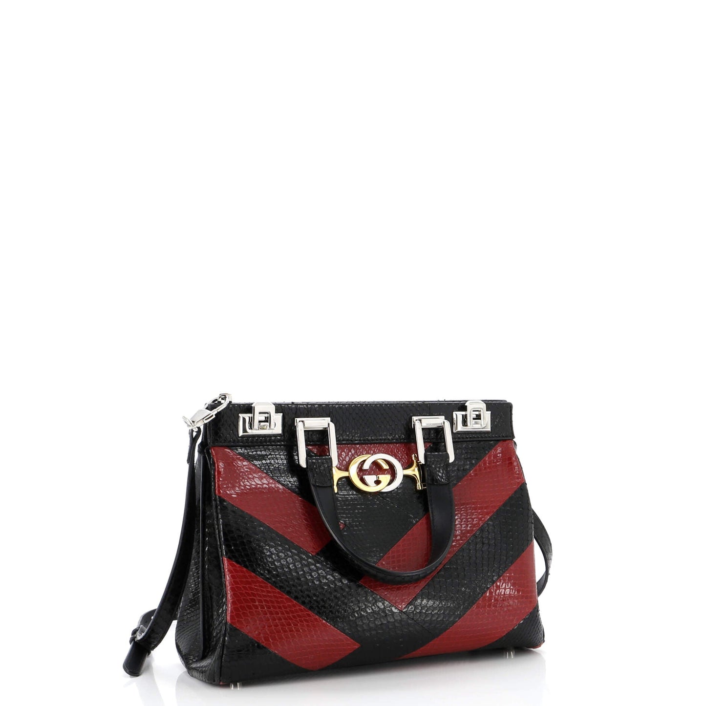 Zumi Top Handle Bag Python Small