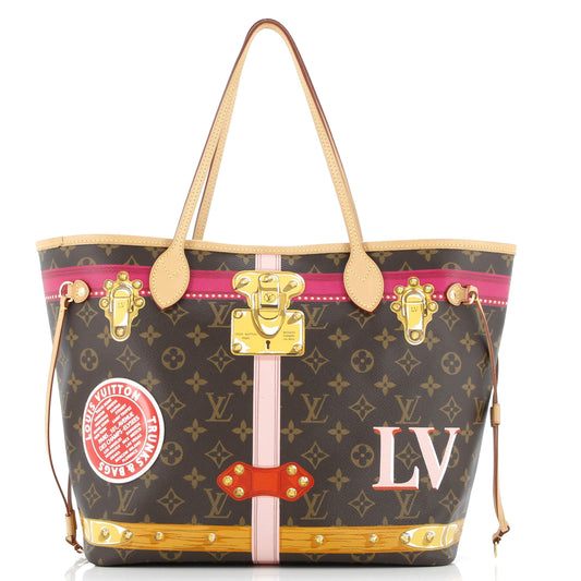 Neverfull NM Tote Limited Edition Summer Trunks Monogram Canvas MM