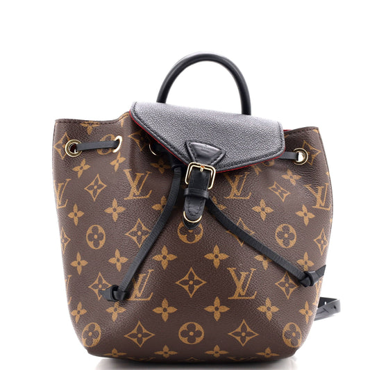 Montsouris NM Backpack Monogram Canvas with Leather BB