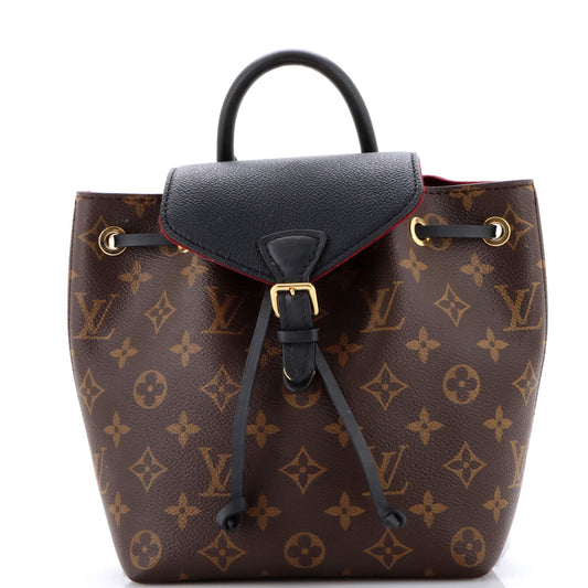 Montsouris NM Backpack Monogram Canvas with Leather BB