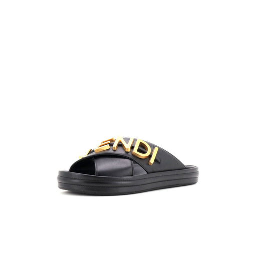 Women's Fendigraphy Slide Sandals Leather