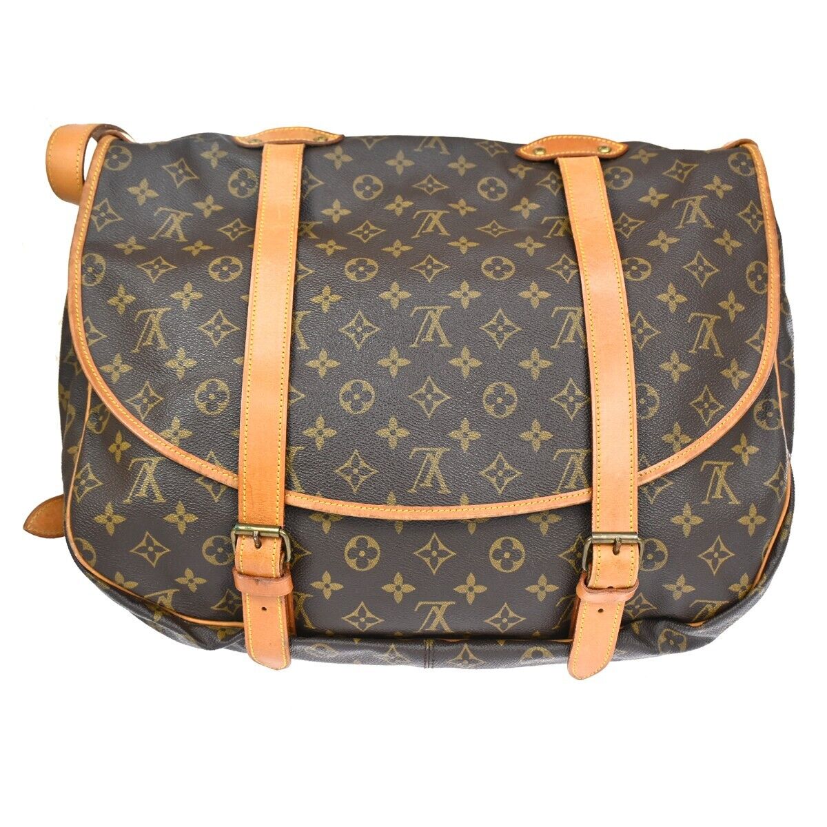 Louis Vuitton Saumur 43  Canvas Shoulder Bag ()