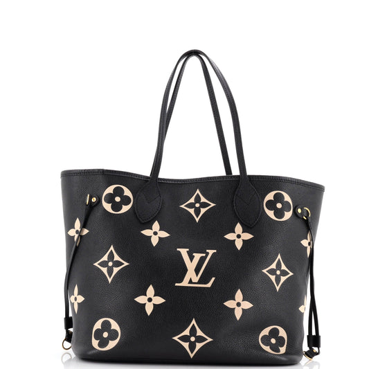 Neverfull NM Tote Bicolor Monogram Empreinte Giant MM