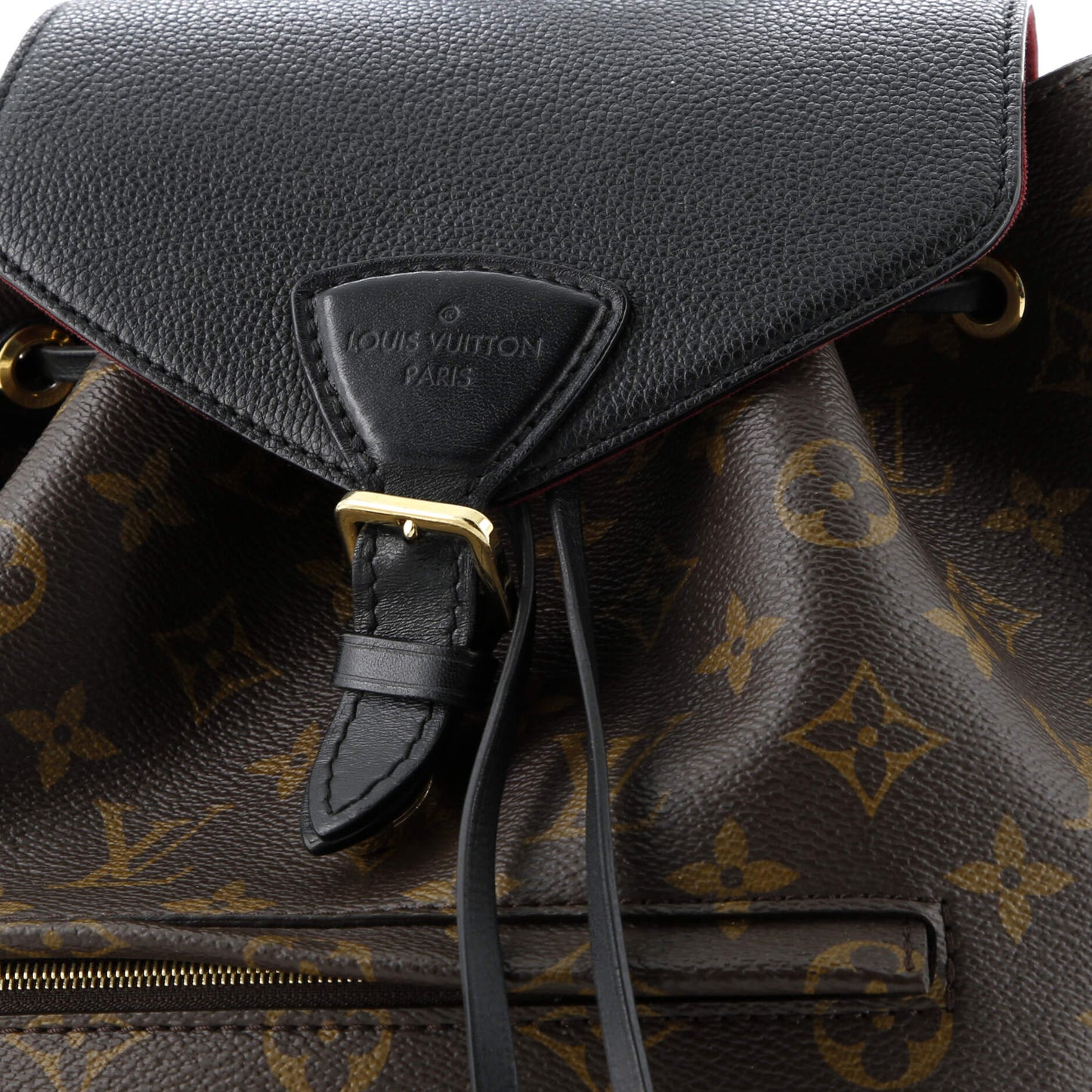 Montsouris NM Backpack Monogram Canvas with Leather PM