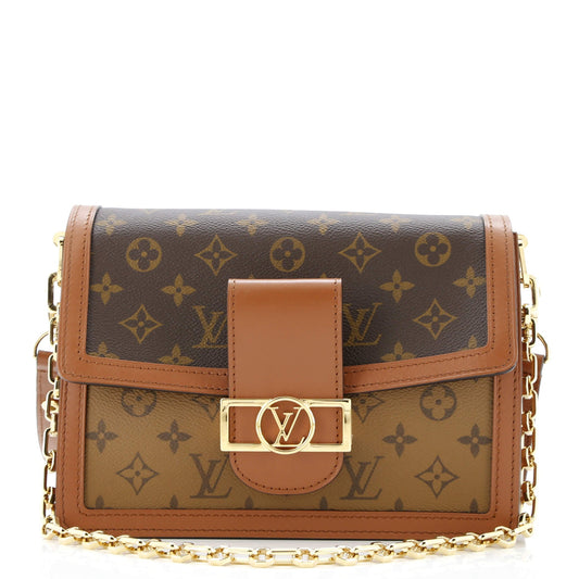 Dauphine Shoulder Bag Reverse Monogram Canvas MM