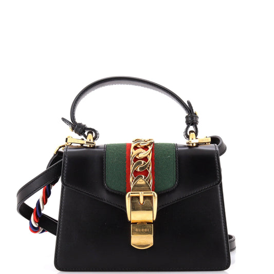 Sylvie Top Handle Bag Leather Mini