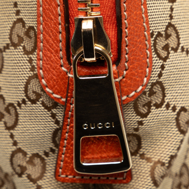 グッチ GGキャンバス ショルダーバッグ 323673 ベージュ オレンジ キャンバス レザー レディース GUCCI 【中古】｜【銀座パリス】 楽天市場店