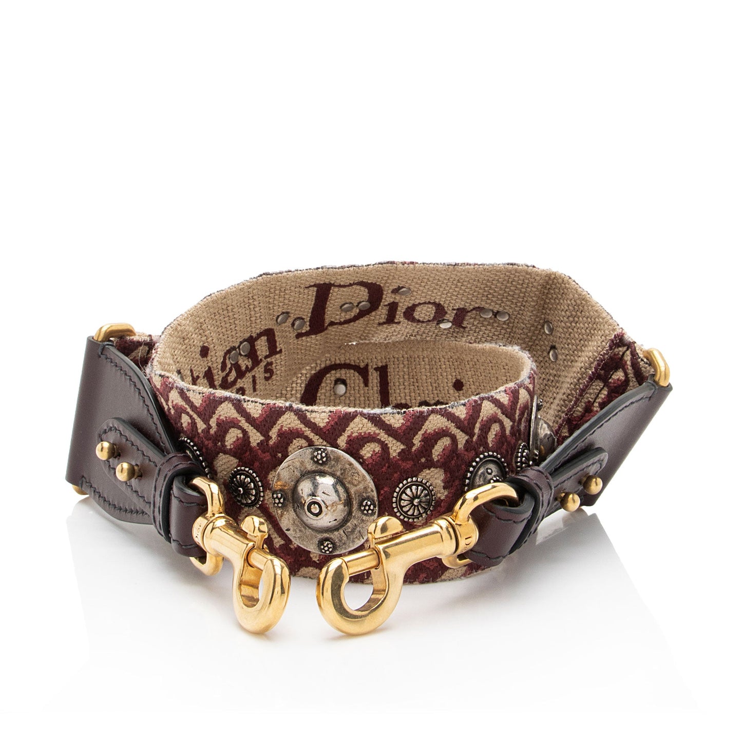 Dior Oblique Studded Shoulder Strap