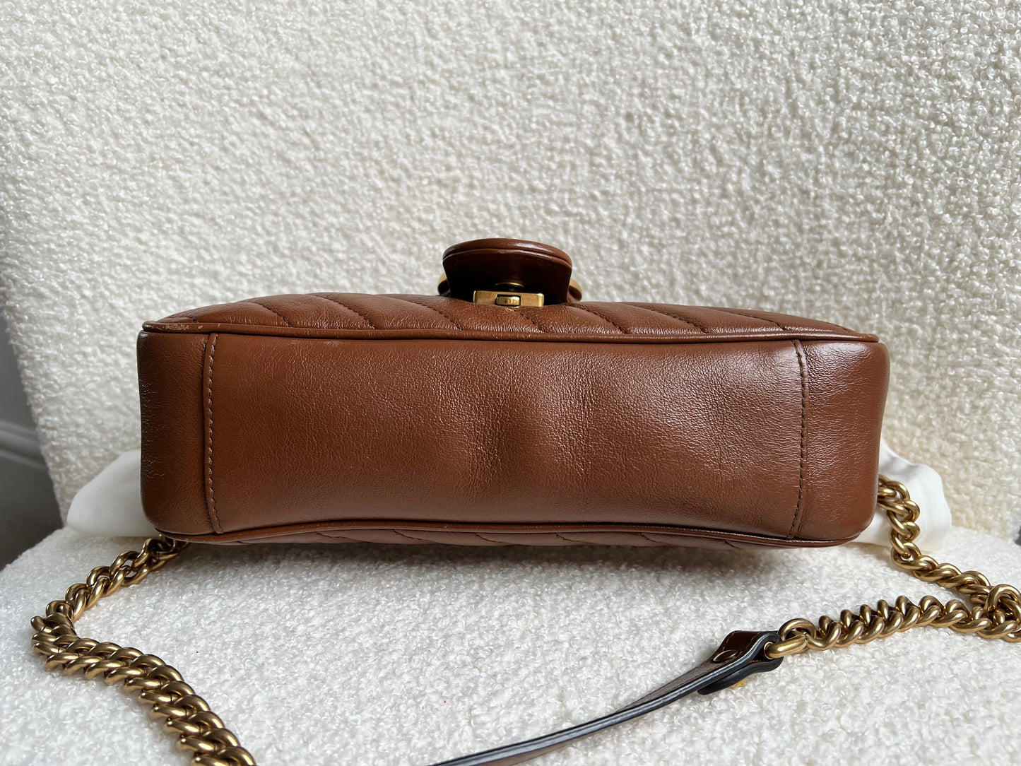 Gucci GG Brown Marmont Small Shoulder Bag