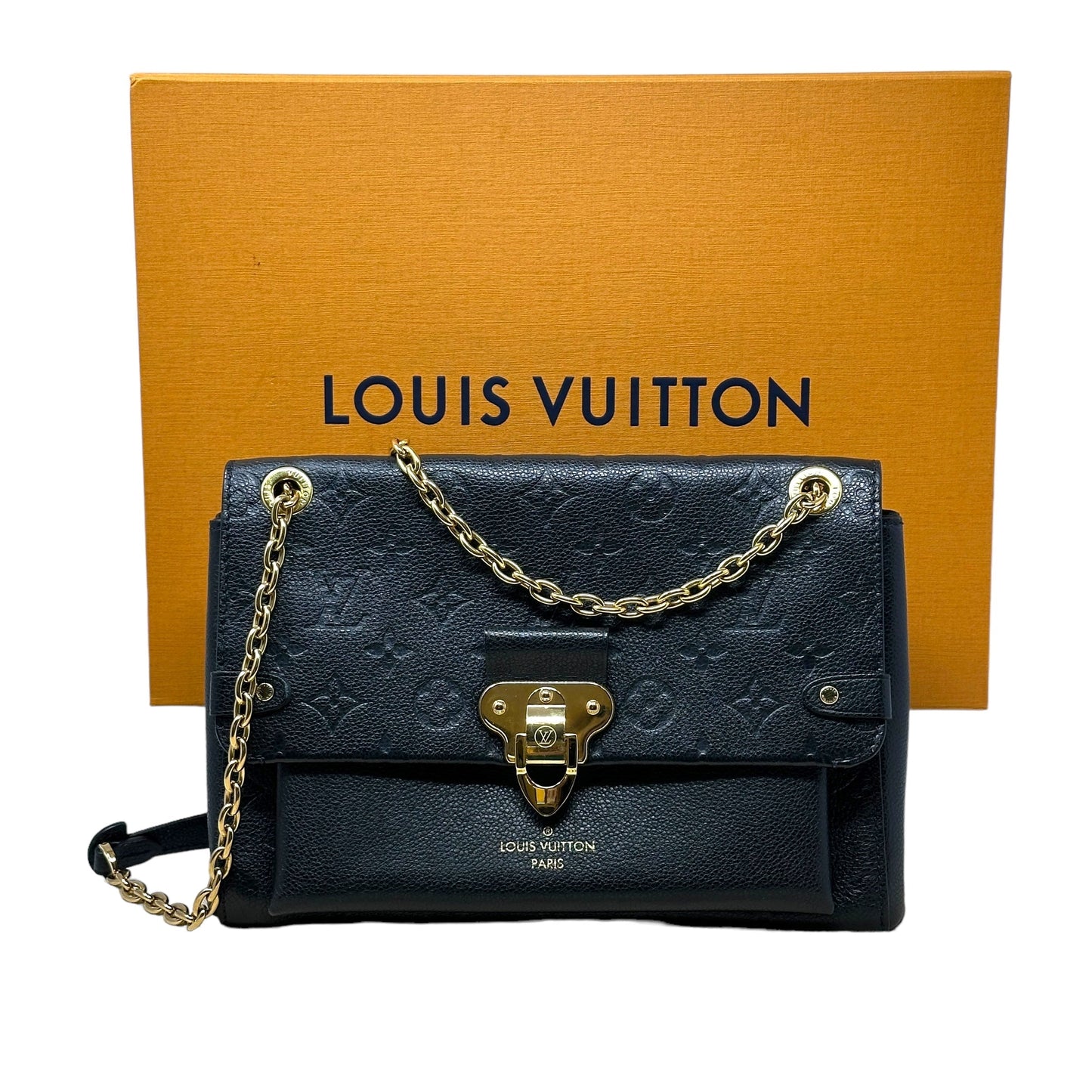 Vavin PM Shoulder Bag Luxury Designer By Louis Vuitton In Monogram Empreinte , Size: Medium