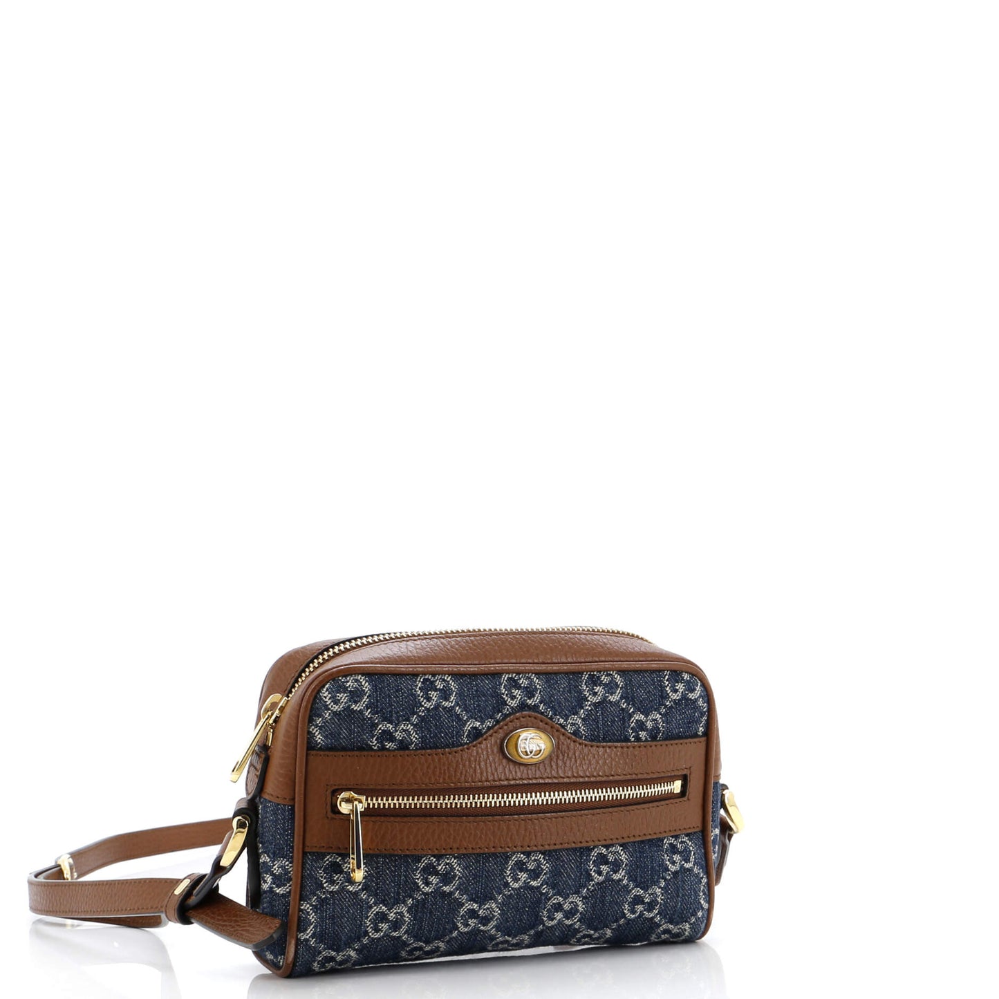 Ophidia Shoulder Bag GG Denim Mini