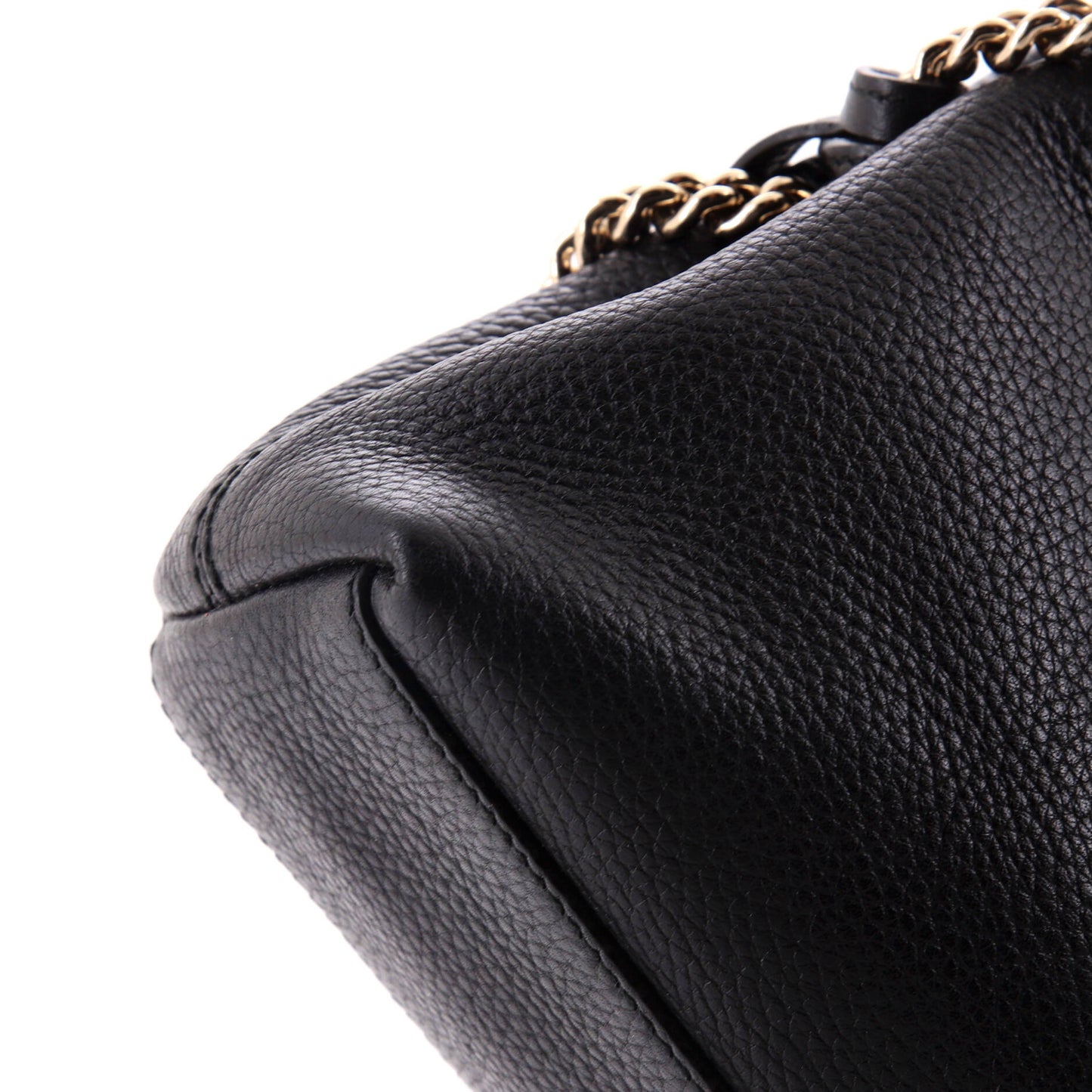 Soho Chain Strap Shoulder Bag Leather Mini