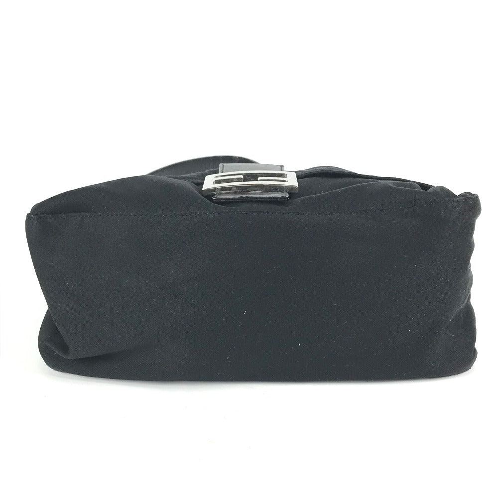 FENDI Shoulder Bag Jersey black vintage Mamma Bucket Women Used