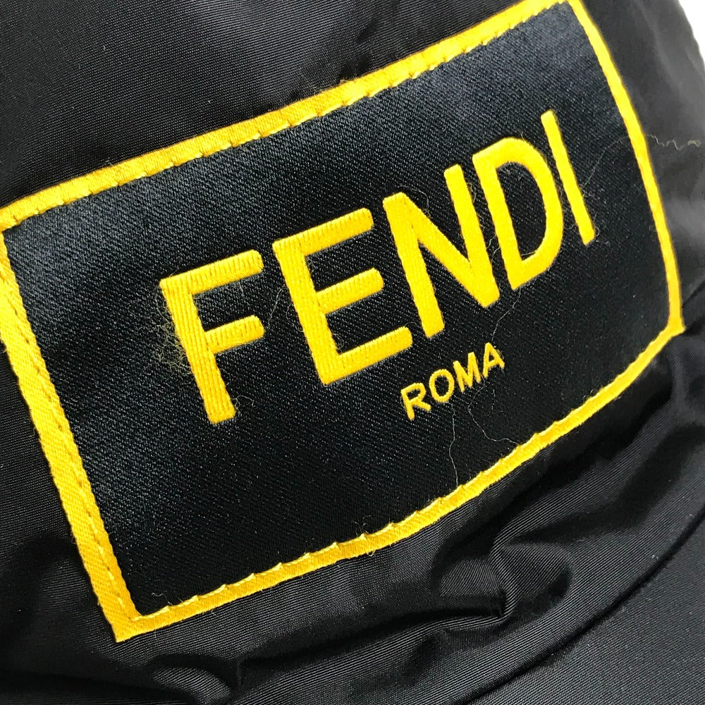 FENDI cap FXQ768 Nylon, Cotton black logo unisex(Unisex) Used